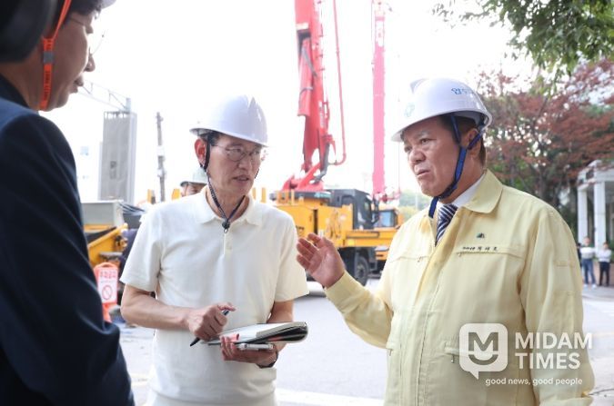 공사장 거푸집 붕괴사고 현장 긴급 방문