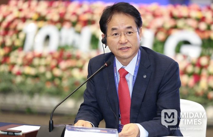 이동환 고양특례시장(동북아시아 권역 공동회장으로 선출된 UCLG ASPAC 이사회 현장)