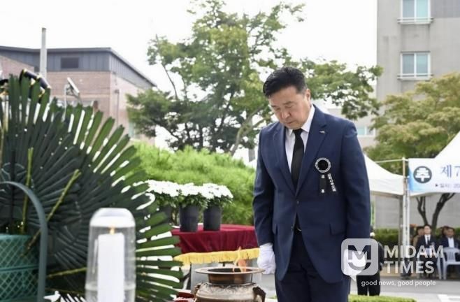 제75주년 삼학사 추모제 진행 모습