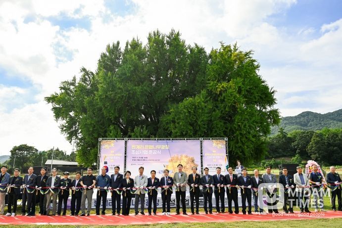 원주시, 국민건강보험공단과 함께 반계리 은행나무광장 조성