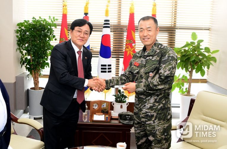 박용철 강화군수, 추석 맞이 군부대 위문(해병대 2사단 방문)