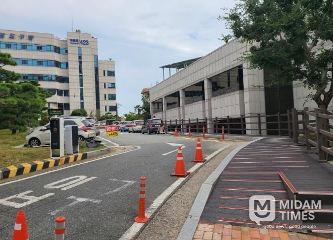 주민 편의·안전 향상 위해 영도구청사 입구 보행로 신설