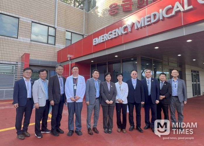 정은경 보건복지부 장관이 1일 APEC 응급의료지원 현장 점검을 위해 경주를 방문했다