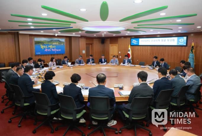 화순군 2026년도 신규시책 발굴 보고회 모습