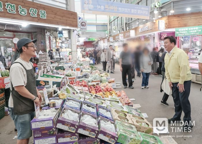 임병택 시흥시장, 삼미시장 방문으로 소통 행보