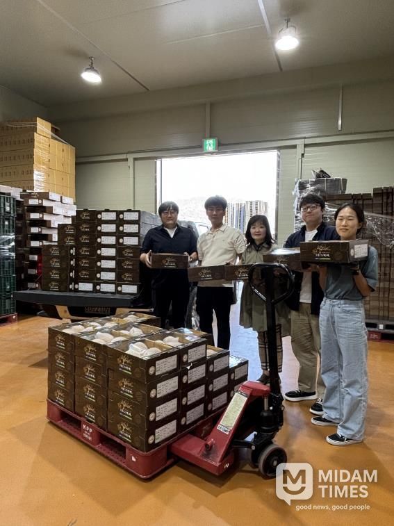 상주원예농협 배 공선출하회, 배 200여 박스 기부