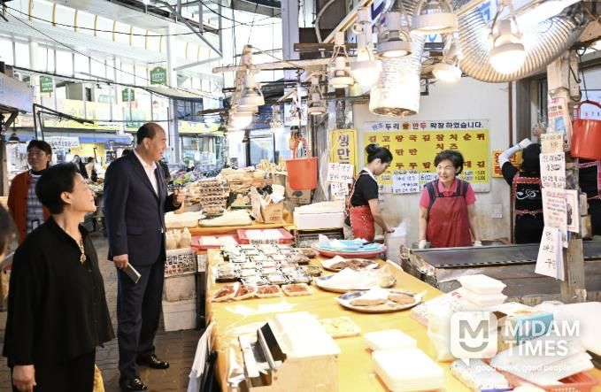 동두천시장, 추석 앞두고 전통시장 방문