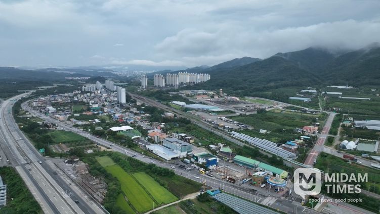 아포읍 전경(드론)