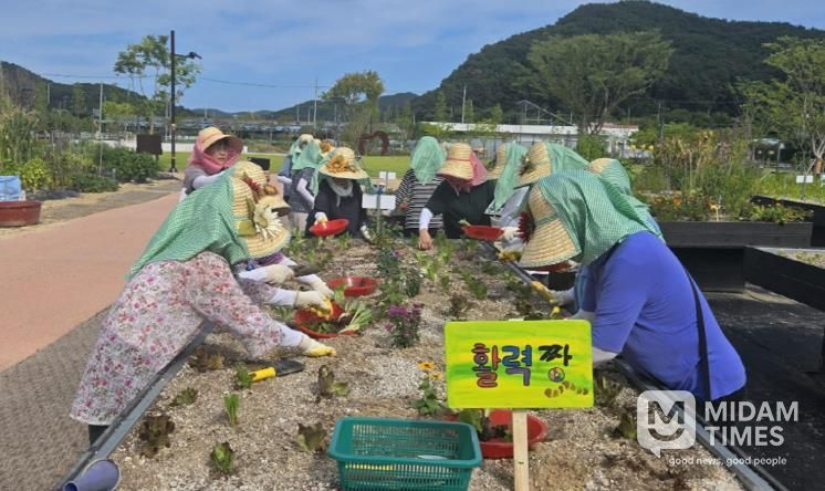 기장군 철마도시농업공원, 도심 속 텃밭 교육으로 어르신 활력 증진