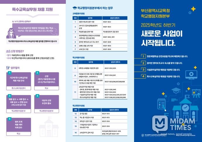 2025학년도 하반기 사업 홍보 리플릿