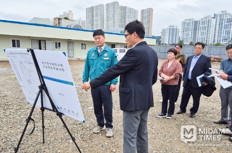 공진혁 의회운영위원장, 하수처리시설 확장사업 현장방문