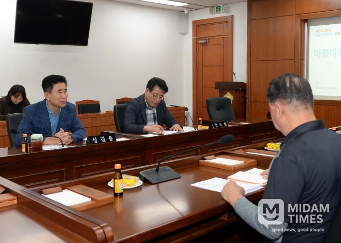 오산시의회 성길용 부의장, 아름다로 상인회와 간담회 개최