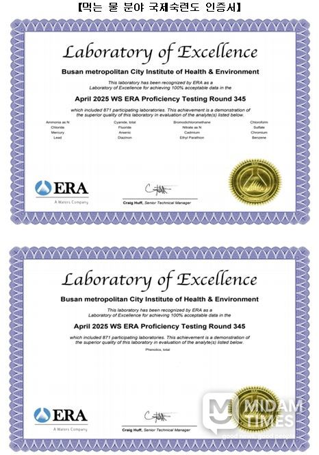 국제숙련도 인증서