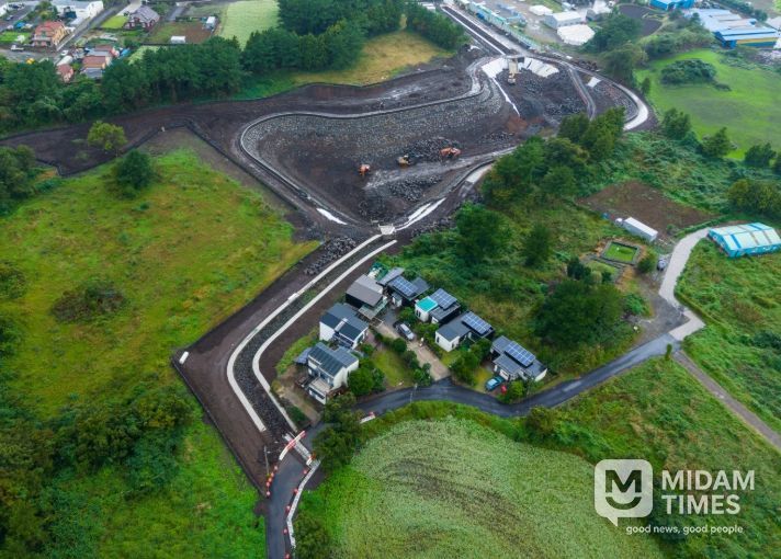 와흘·대흘 우수저류지 설치 현장