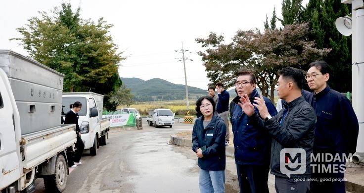 벼 수확기 농가 현장 방문