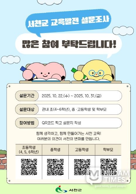 교육발전 종합계획 위한 군민 설문조사