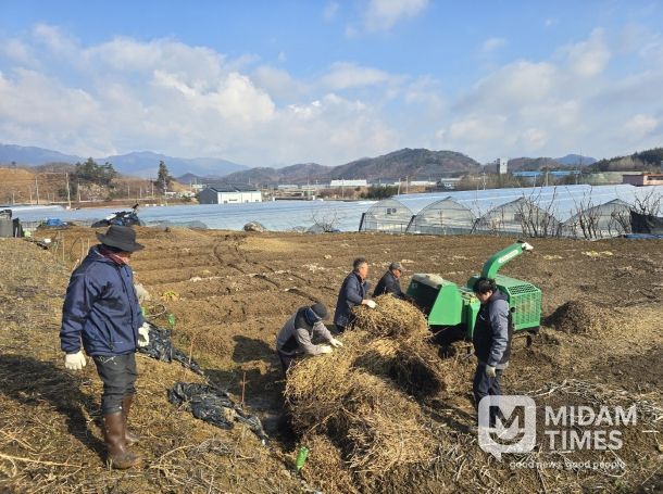 진안군, 하반기 영농부산물 파쇄 지원 접수