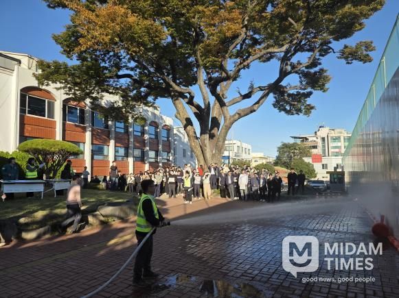 남해군청, 2025년 하반기 합동 소방훈련 실시