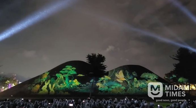 천년 왕릉이 빛으로 깨어나다