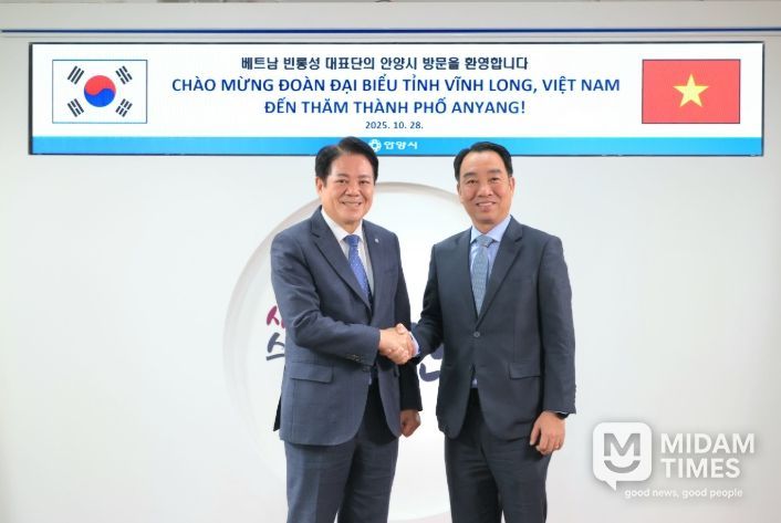 최대호 안양시장, 루꽝응어이 베트남 빈롱성 인민위원회 위원장 접견