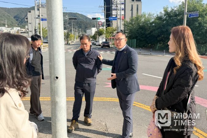 손근호 의원, 옹벽 민원 후속 간담회