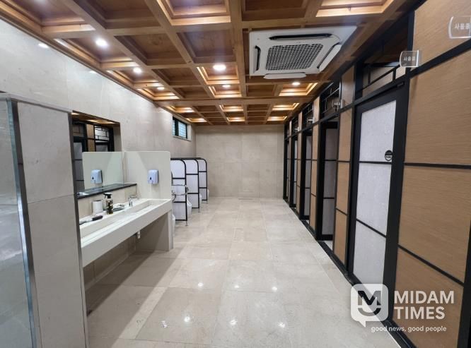 불국사 화장실 리모델링 내부 전경