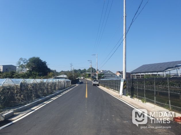 당리~신월간(농도301호선) 농어촌도로 개통