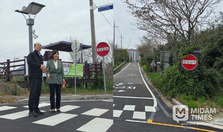 김향숙 의원, 고성읍 파크골프장 앞 회전교차로 교통안전 개선 나서