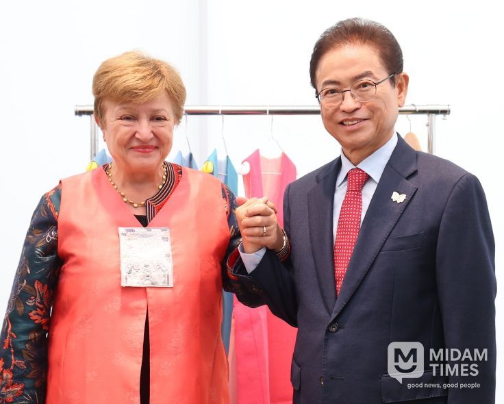 게오르기에바 IMF 총재, 경주에서 문화순방