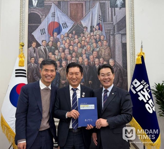 정청래 더불어민주당 당대표 면담 RE100 국가산단 조성 등 지역 현안 건의