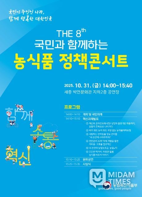 「2025년 농식품 정책콘서트」 포스터