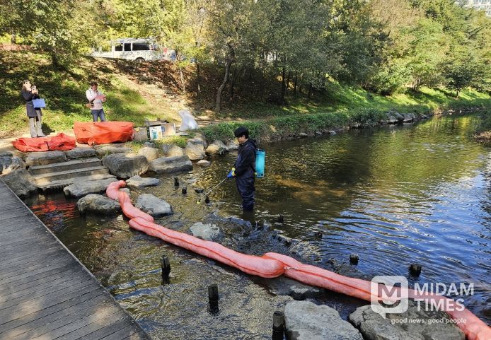 남동구, 수질오염사고 대응 역량 강화를 위한 방제 훈련 실시