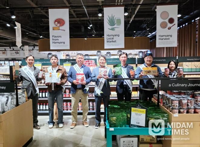 자갈치 마트 시식·판촉 행사 등, 언론 인터뷰로 함양 농식품 홍보