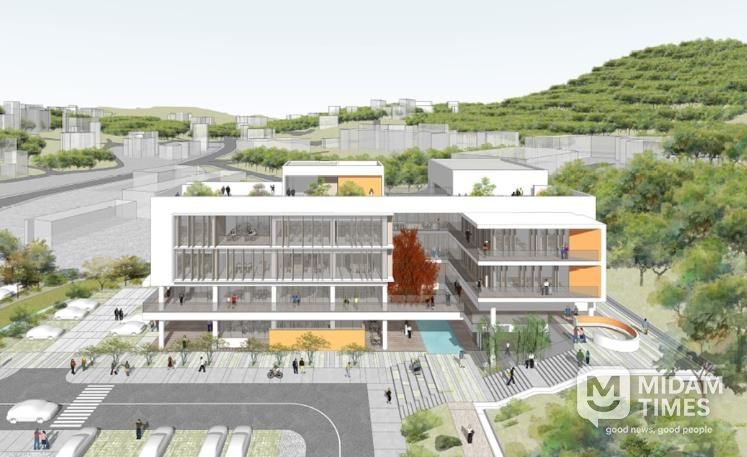 울주군, 근로자복지회관 건축 설계공모 당선작 선정-조감도