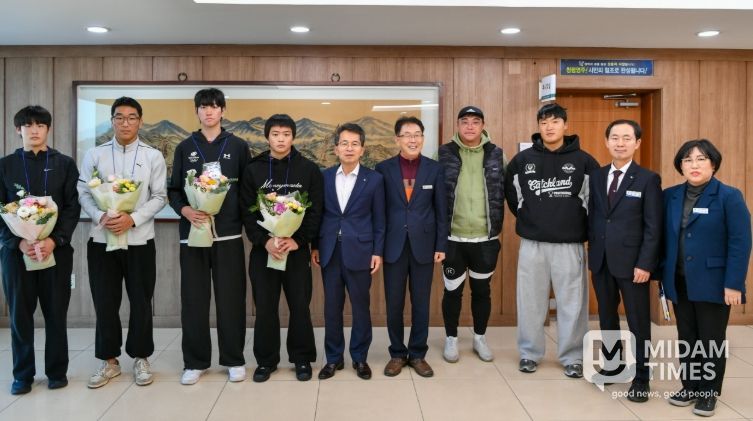 영주시, 영주제일고 사이클부 격려 간담회