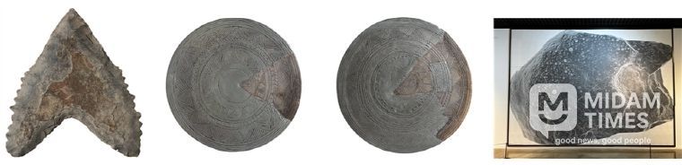 거제 대포패총 작살촉, 가야의 문양뚜껑토기, 하동 대곡리의 암혈바위