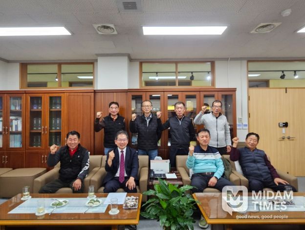 김진열 군수, 상인회 임원들과 간담회