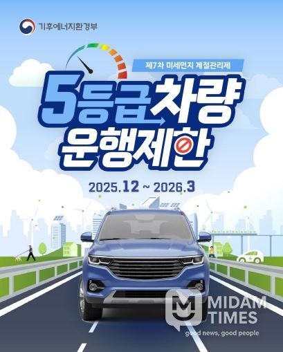 미세먼지 계절관리제 시행, 5등급 차량 운행제한 실시