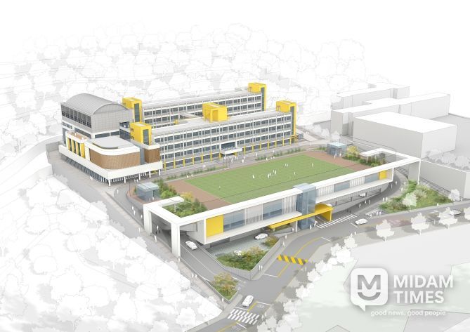 경북교육청, 도송중학교 학교복합시설 설계 공모 당선작 선정