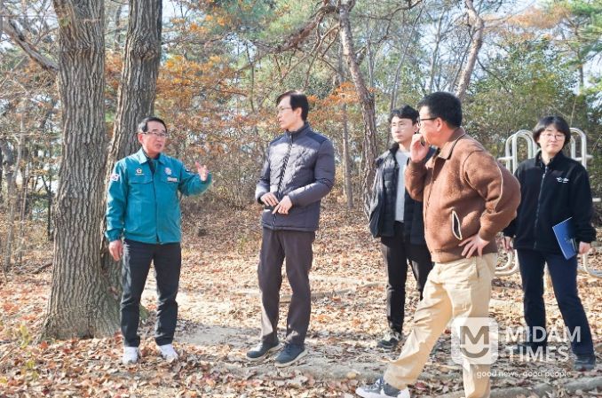 안수일 의원, 신정동 산107-16 산지일시사용신고 관련 민원 현장 방문