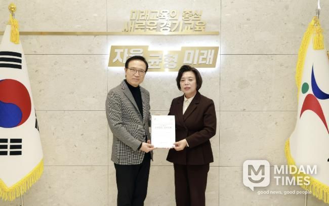 임태희 경기도교육감(좌), 신계용 과천시장(우)