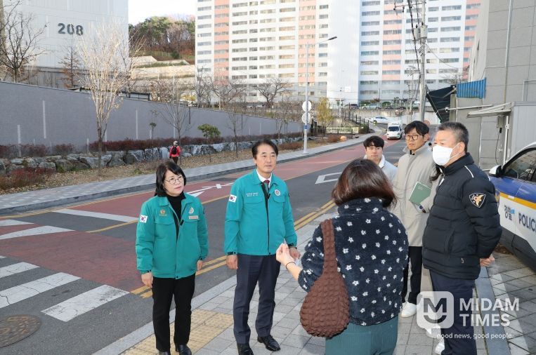 이상기 남구의장 야음동 교통민원 현장 방문