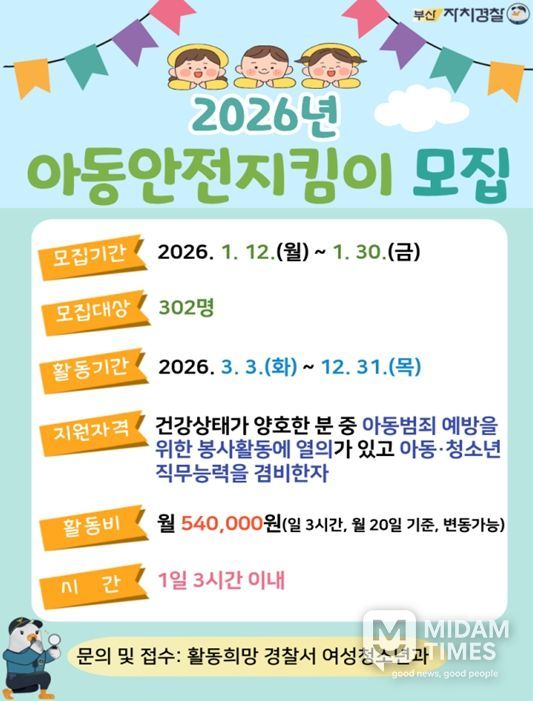 '아동안전지킴이' 모집