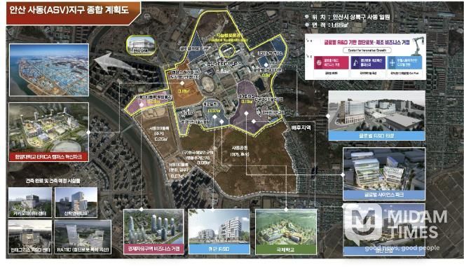 안산 ASV지구 종합계획도