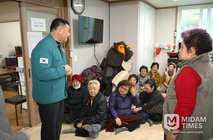 한파 쉼터 관련 현장 사진