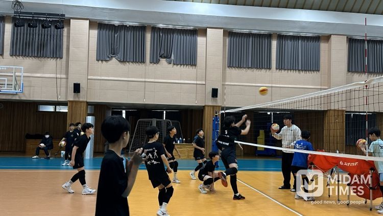 학교운동부 동계 강화 훈련 모습