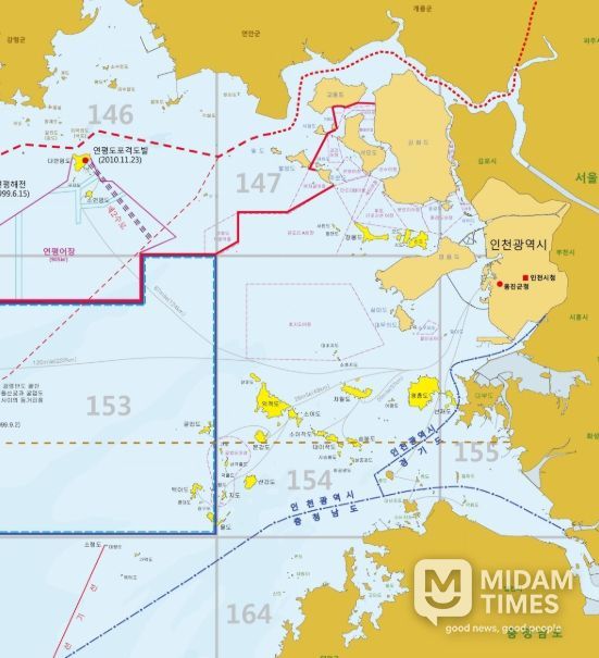 인천·경기 연안해역 야간항행·조업 규제 완화 해역도