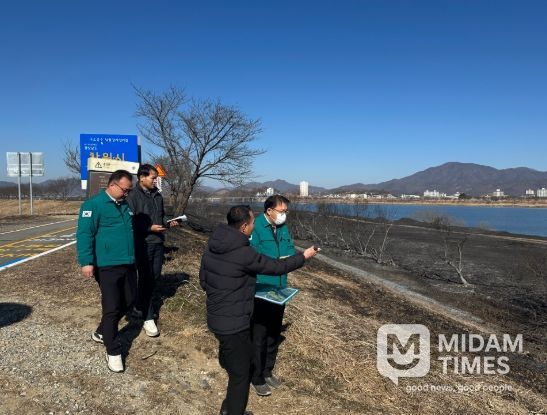 장금용 창원특례시장 권한대행, 대산면 들풀화재 현장점검 나서
