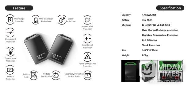 오토스원이 개발하여 운영하고 있는 배터리팩