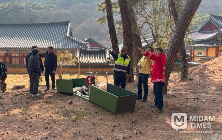 통도사 경내 소방 현장 점검